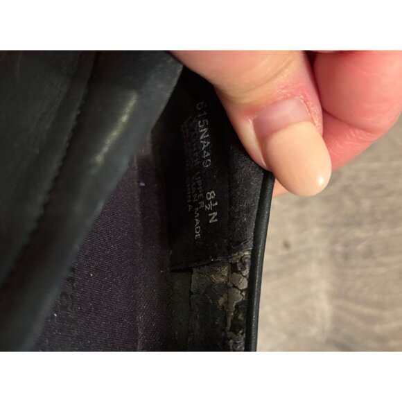 Naturalizer Slip On Black Leather Loafers Sz 8.5 Comfort Career Business Casual - Picture 9 of 9